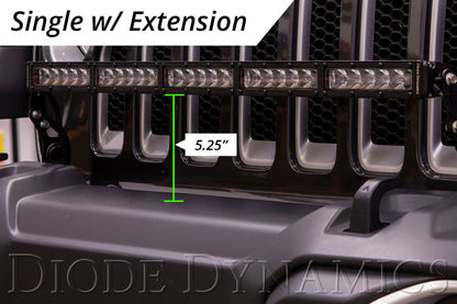 Diode Dynamics 18-21 Jeep JL Wrangler/Gladiator SS30 Bumper Bracket Kit - White Driving Dual Diode Dynamics