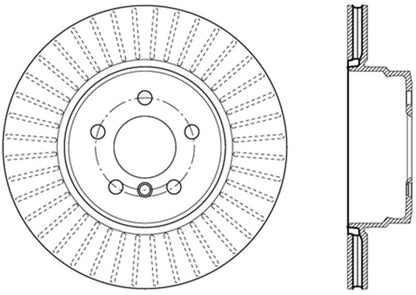 StopTech 07-18 BMW X5 / 08-19 BMW X6 Sportstop Cryo Drilled & Slotted Rotor - Rear Left Stoptech