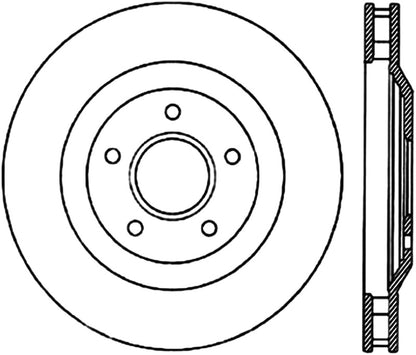 Stoptech 97-04 Chevy Corvette Right Front CRYO-STOP Rotor Stoptech