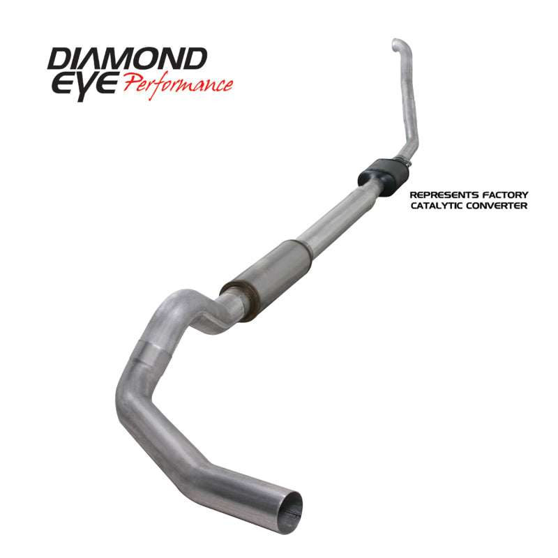 Diamond Eye KIT 5in TB SGL AL: 94-97 FORD 7.3L F250/F350 PWRSTROKE NFS W/ CARB EQUIV STDS Diamond Eye Performance