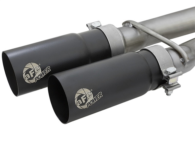 aFe POWER Rebel Series 2-1/2in 409 SS Cat Back Exhaust w/ Black Tips 16-17 Nissan Titan V8 5.6L - eliteracefab.com