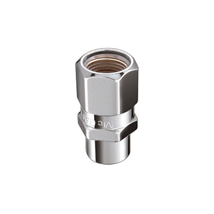 McGard Hex Lug Nut (Drag Racing Short Shank) M12X1.5 / 13/16 Hex / 1.6in. Length (4-Pack) - Chrome.