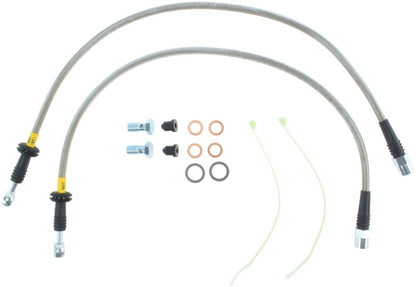 STOPTECH 02-06 MINI & MINI S STAINLESS STEEL FRONT BRAKE LINE KIT, 950.34007 - eliteracefab.com