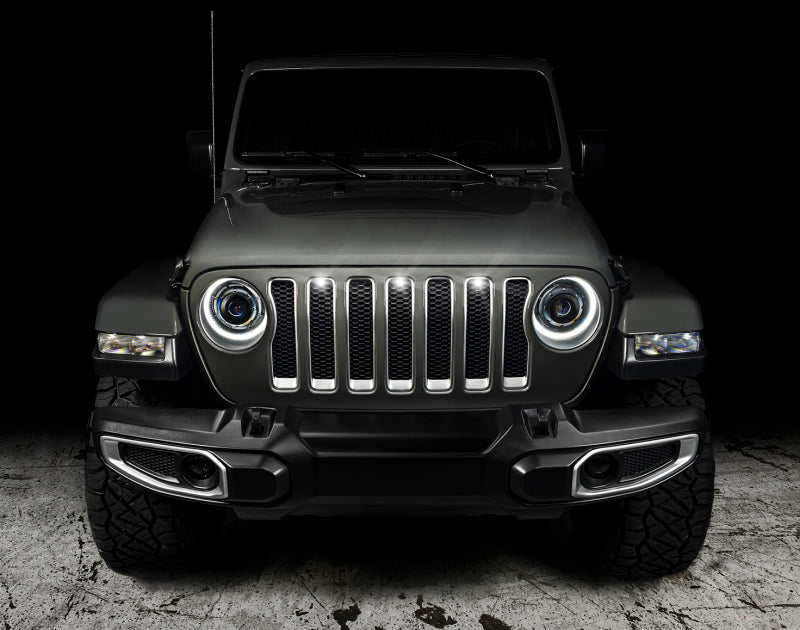 Oracle Pre-Runner Style LED Grille Kit for Jeep Wrangler JL - White - eliteracefab.com