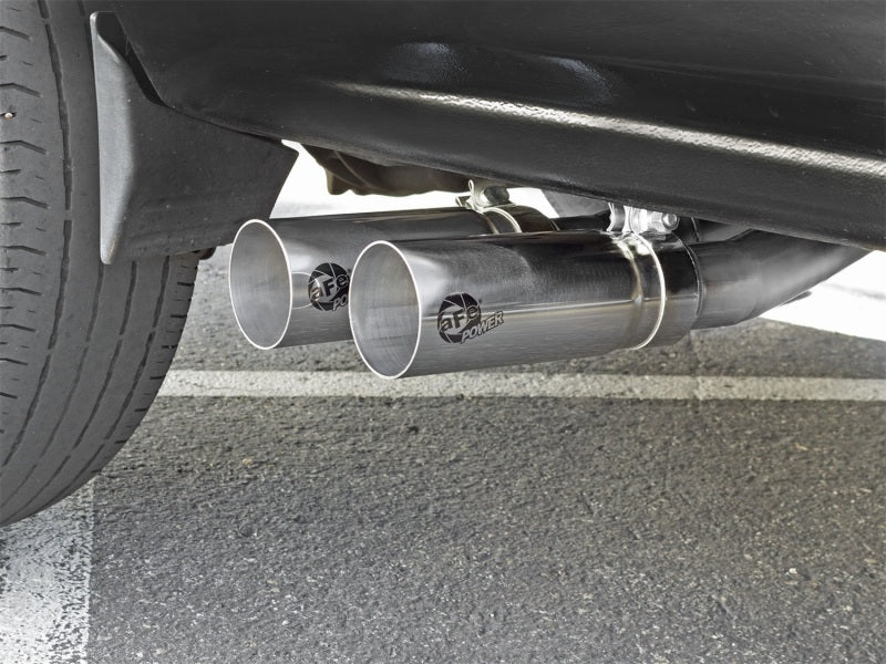 aFe Rebel Series CB Middle-Side Exit SS Exhaust w/ Polished Tips 09-16 GM Silverado/Sierra V6/V8 aFe