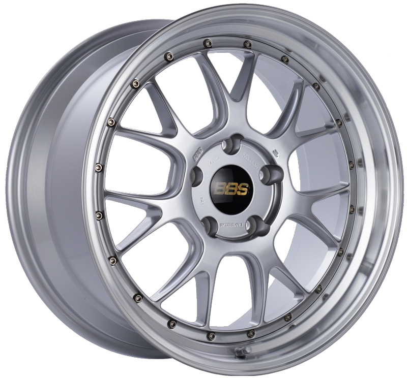 BBS LM-R 19x9.5 5x130 ET40 CB71.6 Diamond Silver Center Diamond Cut Lip Wheel BBS