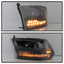 Load image into Gallery viewer, xTune Dodge Ram 13-17 ( w/ Factory Projector LED) Projector Headlight - Black HD-JH-DR13-P-BK - eliteracefab.com