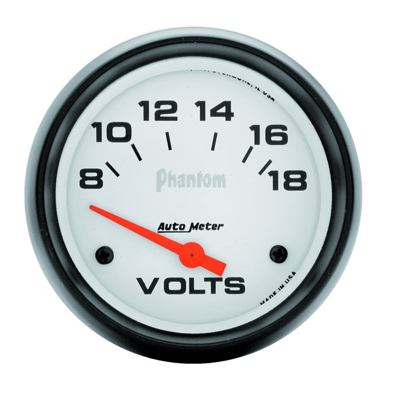 Autometer Phantom 2-5/8in 8-18V SSE Voltmeter 5891
