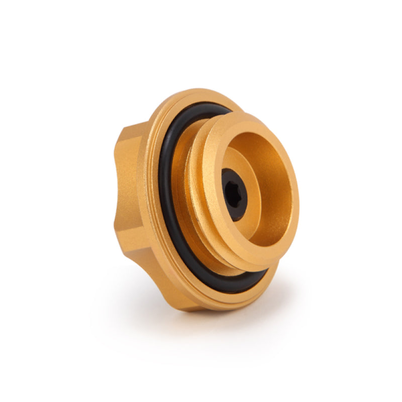 Mishimoto Subaru Oil FIller Cap - Gold - eliteracefab.com