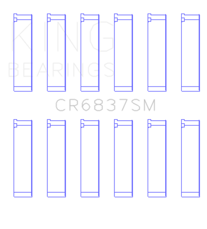 King Honda J30/J35 (Size Standard) Connecting Rod Bearing Set King Engine Bearings