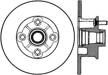 StopTech Sport CRYO) 77-82 Chevrolet Corvette Front Left Slotted Brake Rotor Stoptech