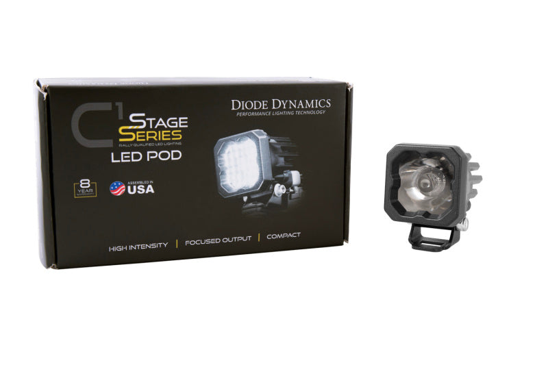 Diode Dynamics Stage Series C1 LED Pod Sport - White Wide Standard WBL Each