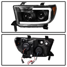 Load image into Gallery viewer, Xtune Toyota Tundra 07-13 LED Light Bar Projector Headlights Black PRO-JH-TTU07-LED-BK - eliteracefab.com