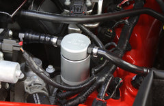 J&L 05-10 Ford Mustang GT/Bullitt/Saleen Driver Side Oil Separator 3.0 - Clear Anodized - eliteracefab.com