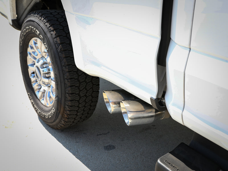 aFe Rebel Series 3in 409 SS Cat-Back Exhaust w/ Polish Tips 17-20 Ford F-250 V8 6.2L - eliteracefab.com