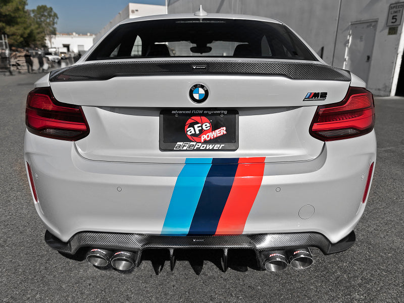 aFe MACHForce XP Exhausts Cat-Back SS 19-21 BMW M2 Competition L6-3.0L w/Carbon Tips aFe