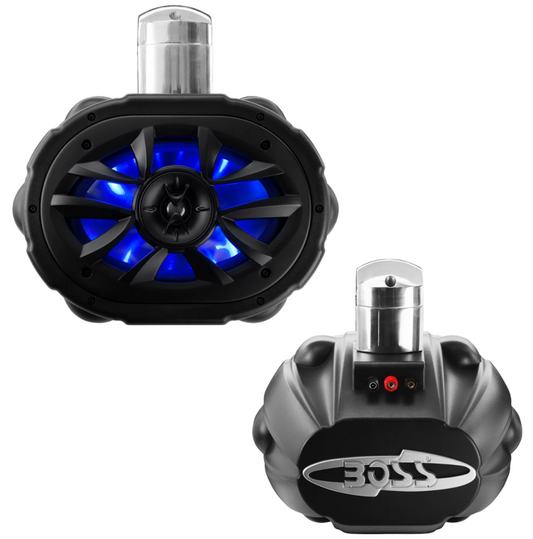 BOSS Audio Systems 6x9in ATV/UTV Marine Waketower Speakers RGB - MRWT69RGB