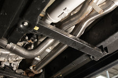 Corsa 21-22 Dodge Ram TRX Crew Cab Xtreme Catback Exhaust Dual Rear Gunmetal Tip - eliteracefab.com
