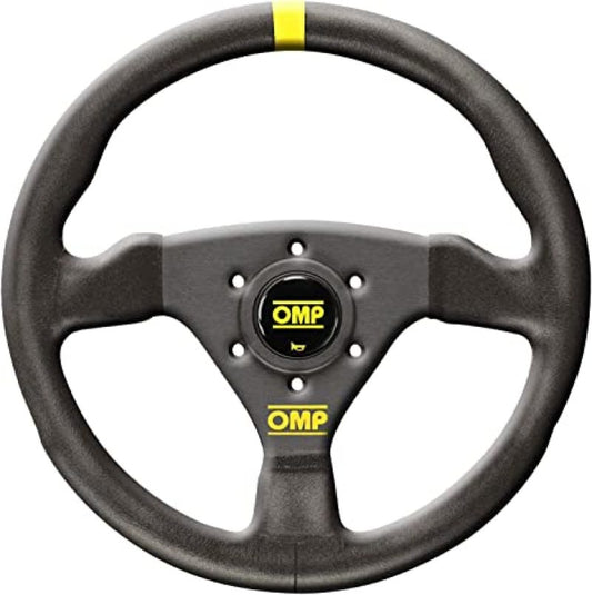 OMP Trecento 300mm Flat Suede Steering Wheel - Black – OD0-1975-071