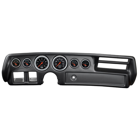 Autometer Sport-Comp 70-72 Chevelle/ El Camino/ Malibu Dash Kit 6pc Tach/ MPH/ Fuel/ Oil/ WTMP/ Volt 7026-SC