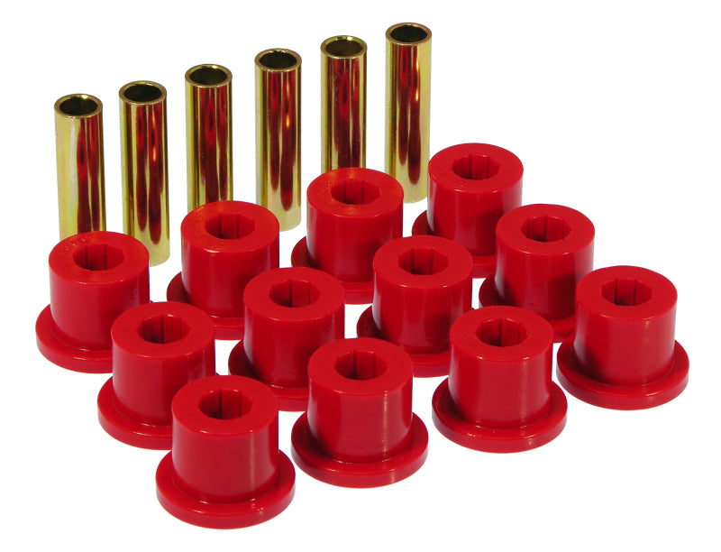 Prothane 67-87 GM Rear Spring & Shackle Bushings (w/ 1.5in Bushings) - Red - eliteracefab.com