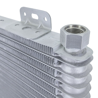 Mishimoto 13-Row Stacked Plate Transmission Cooler - Silver Mishimoto