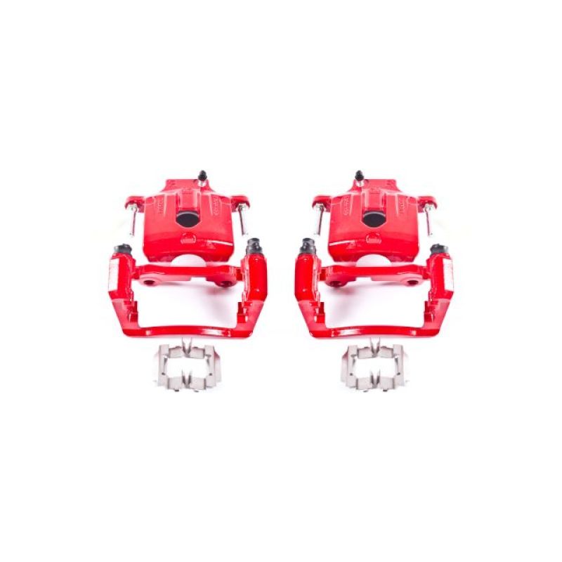 Power Stop 04-07 Buick Rainier Rear Red Calipers w/Brackets - Pair - eliteracefab.com