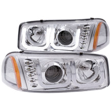 Load image into Gallery viewer, ANZO USA GMC Sierra Projector Headlights W/ U-Bar Chrome; 1999-2006 - eliteracefab.com