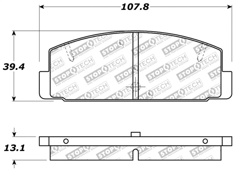 STOPTECH PERFORMANCE 89-95 MAZDA RX7 / 03-05 MAZDA 6 REAR BRAKE PADS, 309.03320 - eliteracefab.com