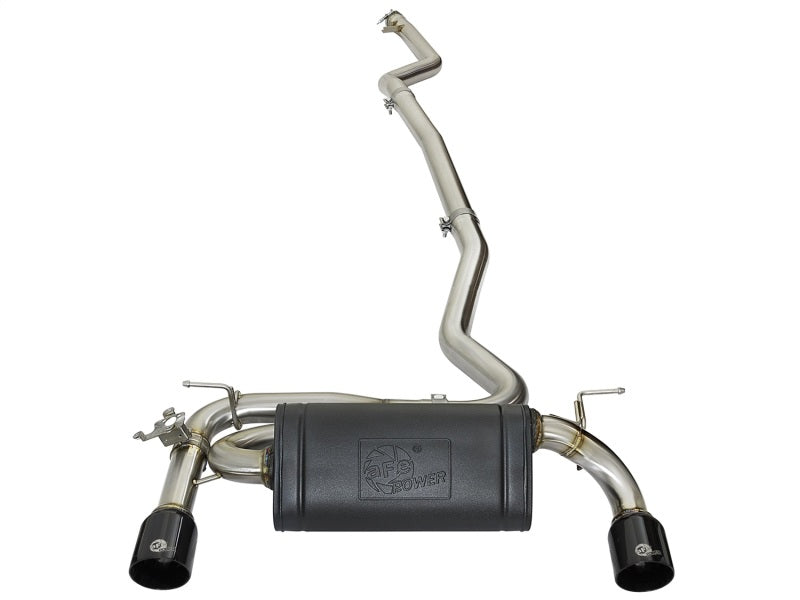 aFe MACHForce XP Exhausts Cat-Back SS 16-17 BMW 340i/iX 440i/iX (F3X) L6-3.0L (B58) w/Black Tips - eliteracefab.com