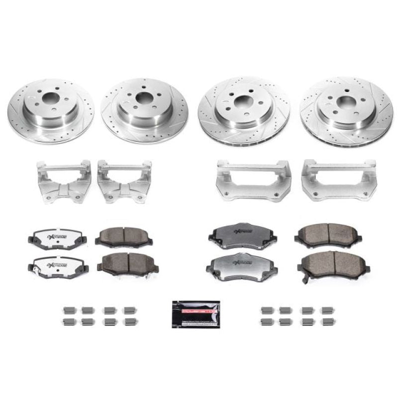 Power Stop 07-17 Jeep Wrangler Front & Rear Big Brake Conversion Kit - eliteracefab.com