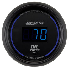 Load image into Gallery viewer, AutoMeter GAUGE; OIL PRESSURE; 2 1/16in.; 100PSI; DIGITAL; BLACK DIAL W/BLUE LED - eliteracefab.com