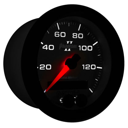 Autometer Phantom II 3-3/8in 0-140MPH In-Dash Electronic GPS Programmable Speedometer 7580