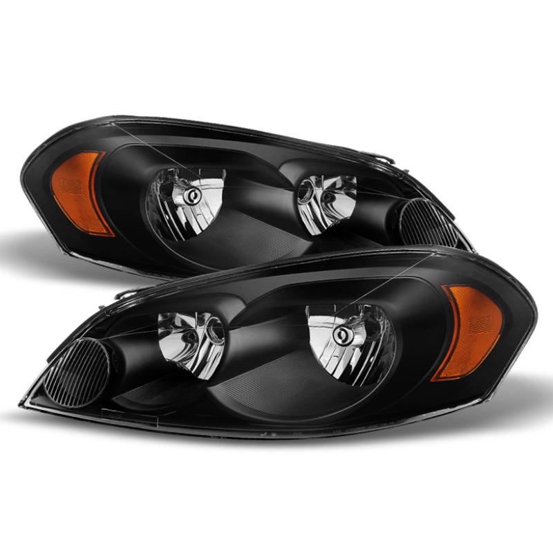 Xtune Chevy Impala 06-13 Monte Carlo 06-07 Crystal Headlights Black HD-JH-CIM06-AM-BK - eliteracefab.com