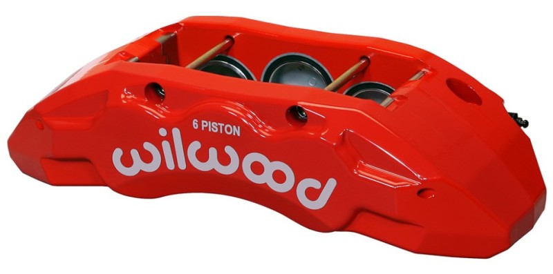 Wilwood Caliper-TX6R- L/H - Red 2.00/1.88/1.88in Pistons 1.50in Disc Wilwood