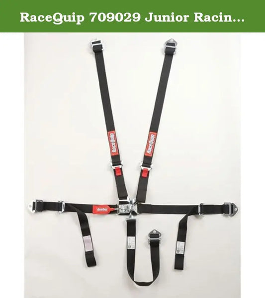 RaceQuip Black JR. L & L 5pt Harness.