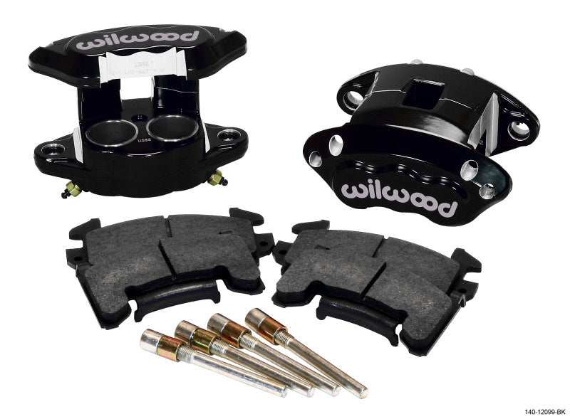 Wilwood D154 Front Caliper Kit - Black 1.62 / 1.62in Piston 1.04in Rotor Wilwood