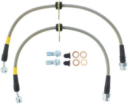 STOPTECH 97-01 HONDA PRELUDE STAINLESS STEEL FRONT BRAKE LINES, 950.40010 - eliteracefab.com