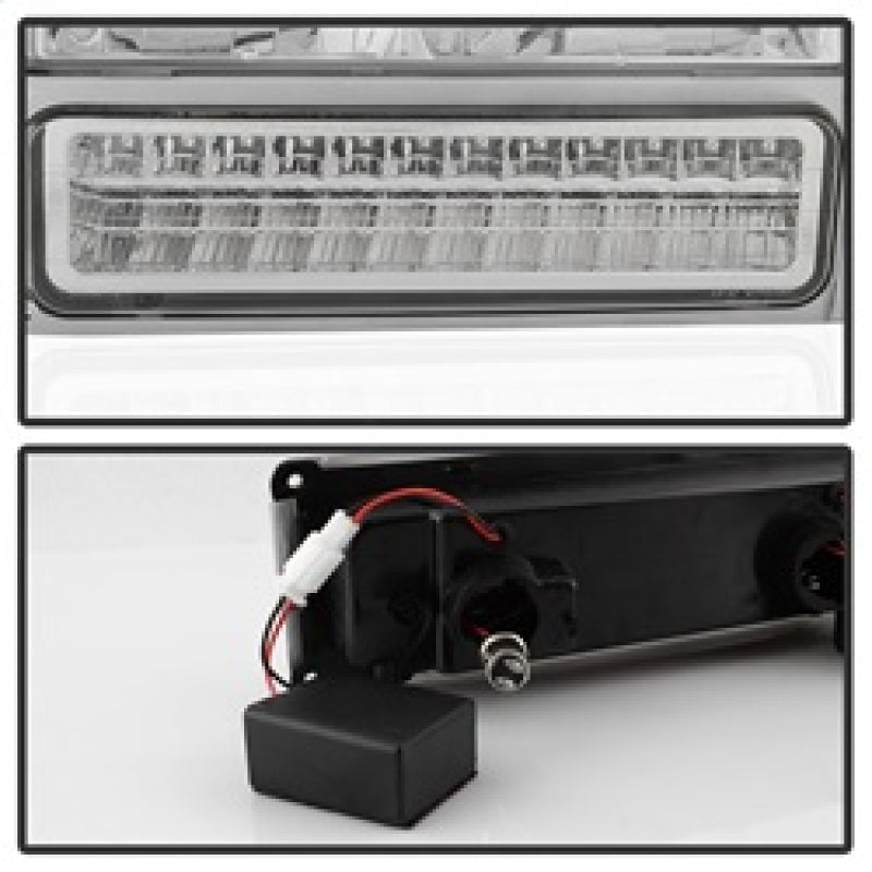 Xtune 92-94 Blazer Full Size Corner/LED Bumper Headlights Chrome HD-JH-CCK88-LED-AM-C-SET - eliteracefab.com