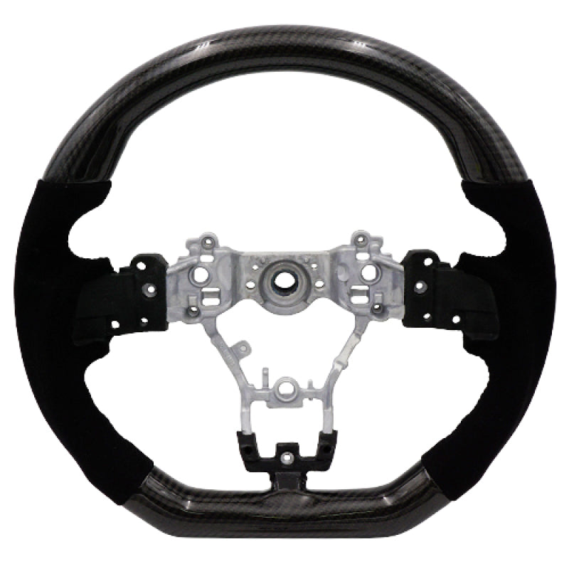 BLOX Racing 15-21 Subaru Carbon/Alcantara Steering Wheel Black Stitching BXSW-50010-B