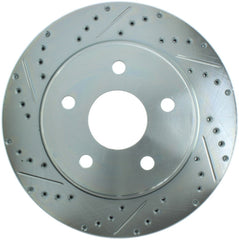 StopTech Select Sport 04-09 Dodge Durango / 02-05 Ram 1500 Slotted and Drilled Right Front Rotor - eliteracefab.com