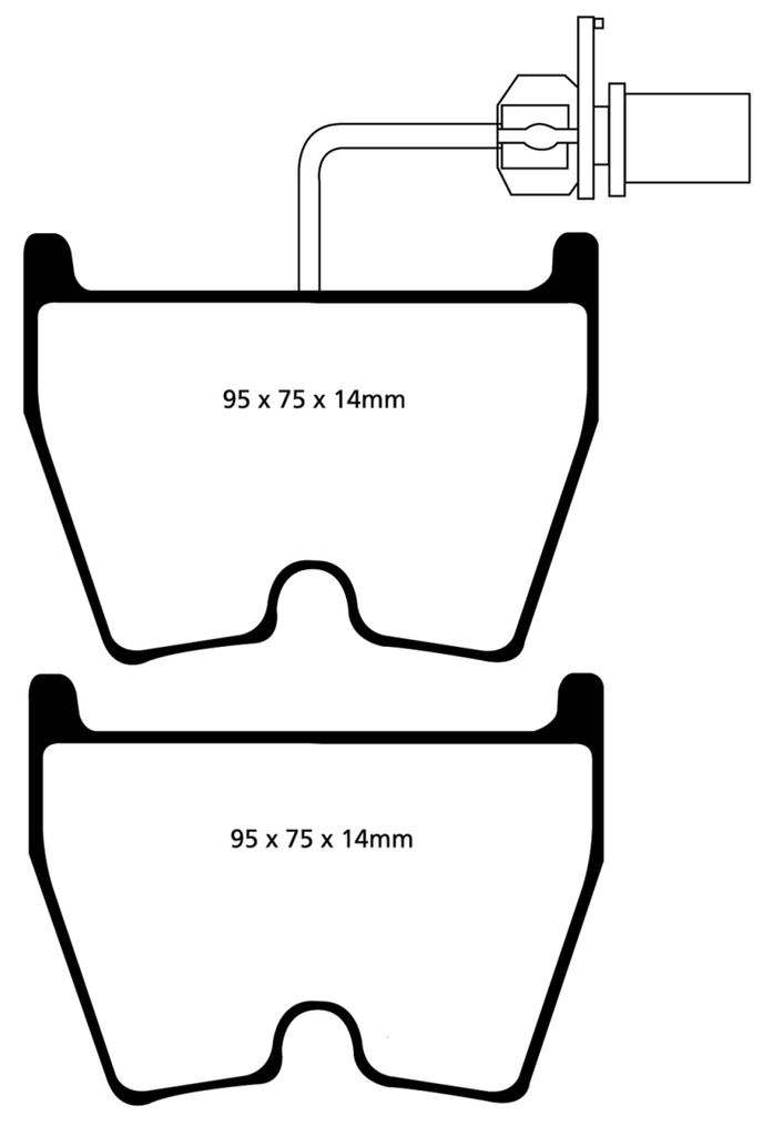 EBC 06-09 Audi RS4 4.2 (Cast Iron Rotors) Bluestuff Front Brake Pads - eliteracefab.com