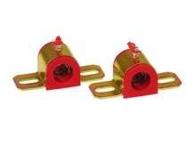 Load image into Gallery viewer, Prothane Universal Greasable Sway Bar Bushings - 26MM - Type B Bracket - Red.