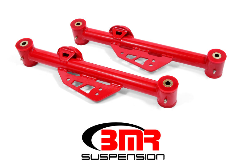 BMR 79-98 Fox Mustang Non-Adj. Lower Control Arms (Polyurethane) - Red - eliteracefab.com