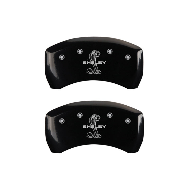 MGP Rear set 2 Caliper Covers Engraved Rear Tiffany Snake Black finish silver ch MGP