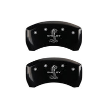 Load image into Gallery viewer, MGP Rear set 2 Caliper Covers Engraved Rear Tiffany Snake Black finish silver ch MGP