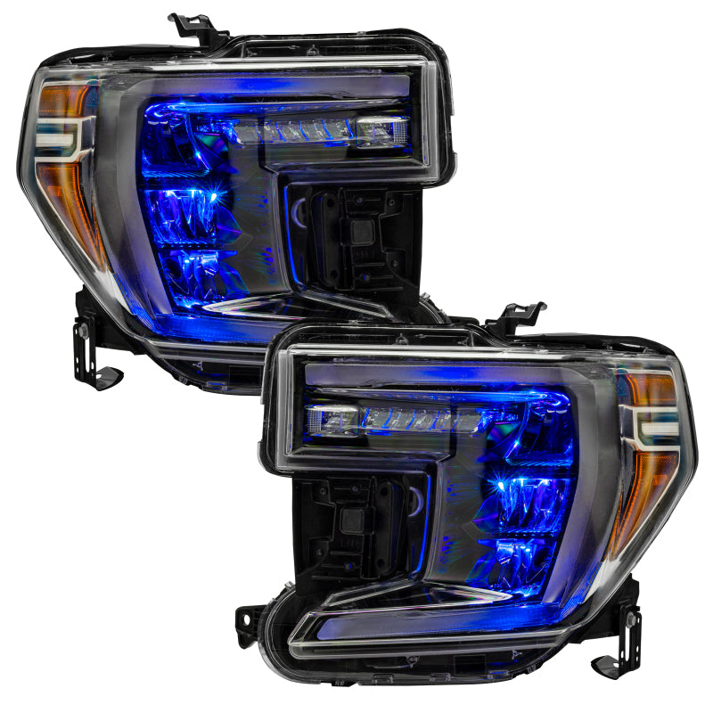 Oracle 19-21 Silverado/Sierra 1500 RGB Demon Eye Headlight Upgrade Kit - ColorSHIFT w/o Controller - eliteracefab.com