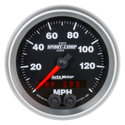 Autometer Sport-Comp II 3-3/8in 0-140MPH In-Dash Electronic GPS Programmable Speedometer 3680