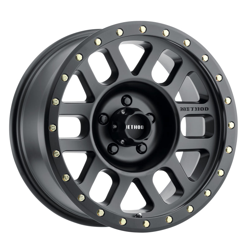 Method MR309 Grid 17x8.5 0mm Offset 5x150 116.5mm CB Matte Black Wheel - eliteracefab.com