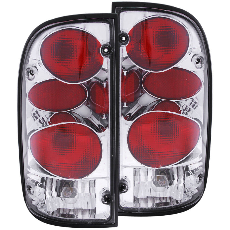 ANZO 1995-2000 Toyota Tacoma Taillights Chrome - eliteracefab.com